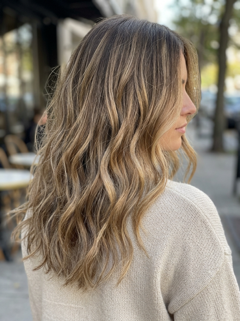 Warm Beige Balayage