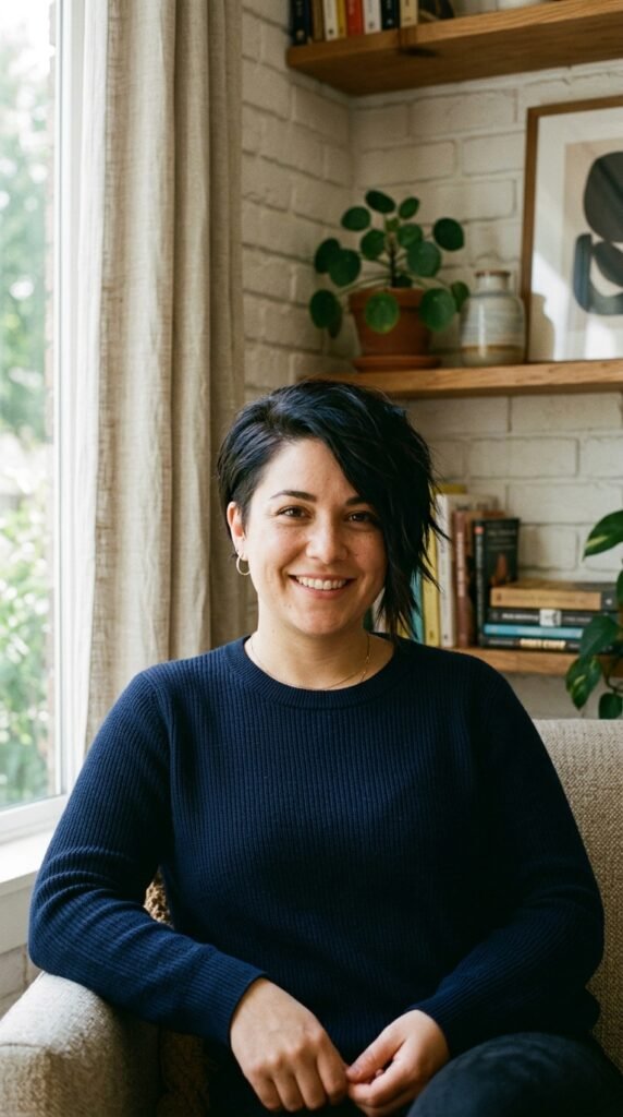 The Asymmetrical Crop Hairstyle