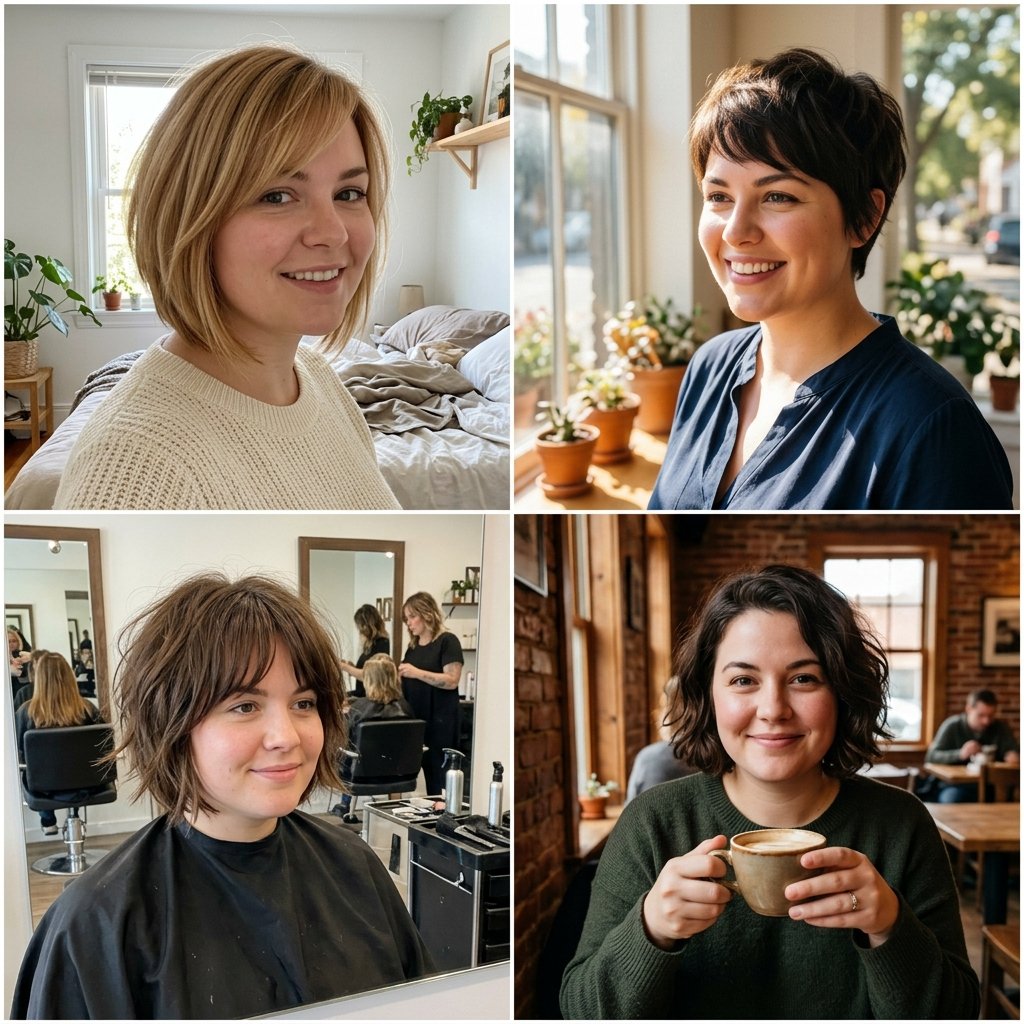 12 Short Hair Ideas for Round Faces to Try in 2026 | Chic Cuts