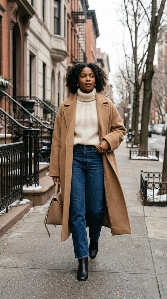 Long Wool Coat With Jeans