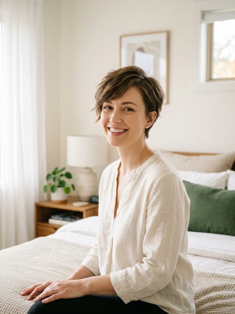  Soft Choppy Pixie With Side-Swept Bangs