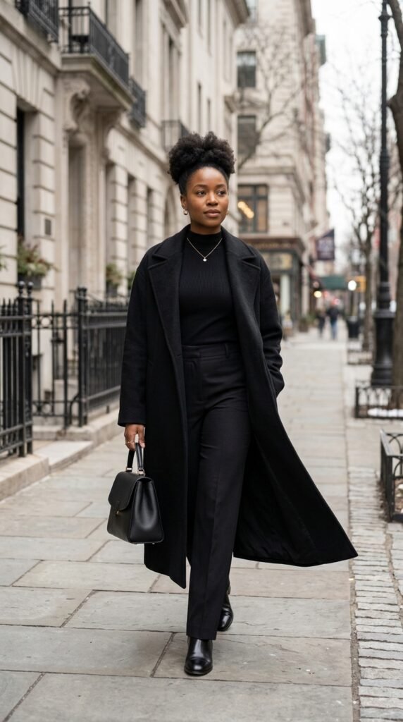 All-Black Winter Outfit