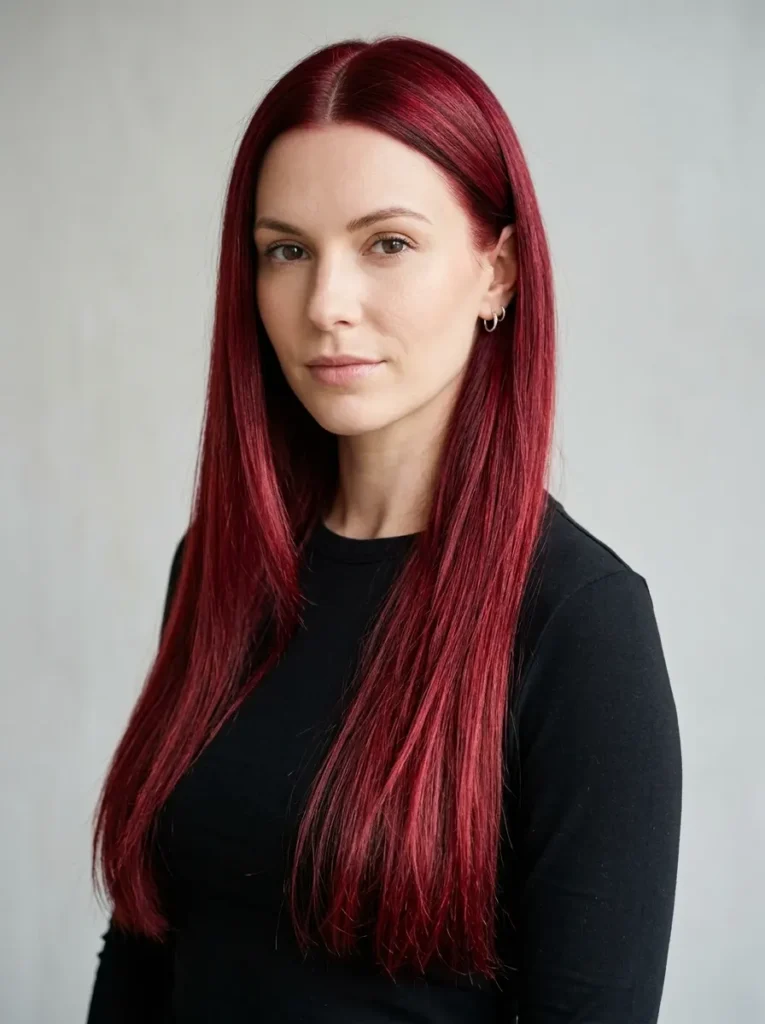 Vibrant Cherry Red Hair