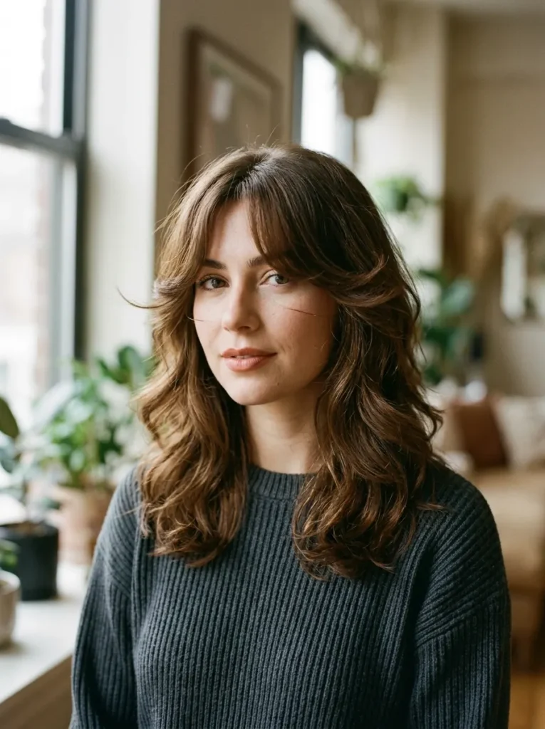  Curtain Bangs With a Soft 90s Bend
