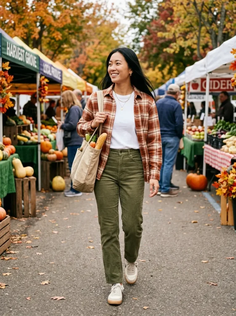  Flannel Shirt With Corduroy Pants