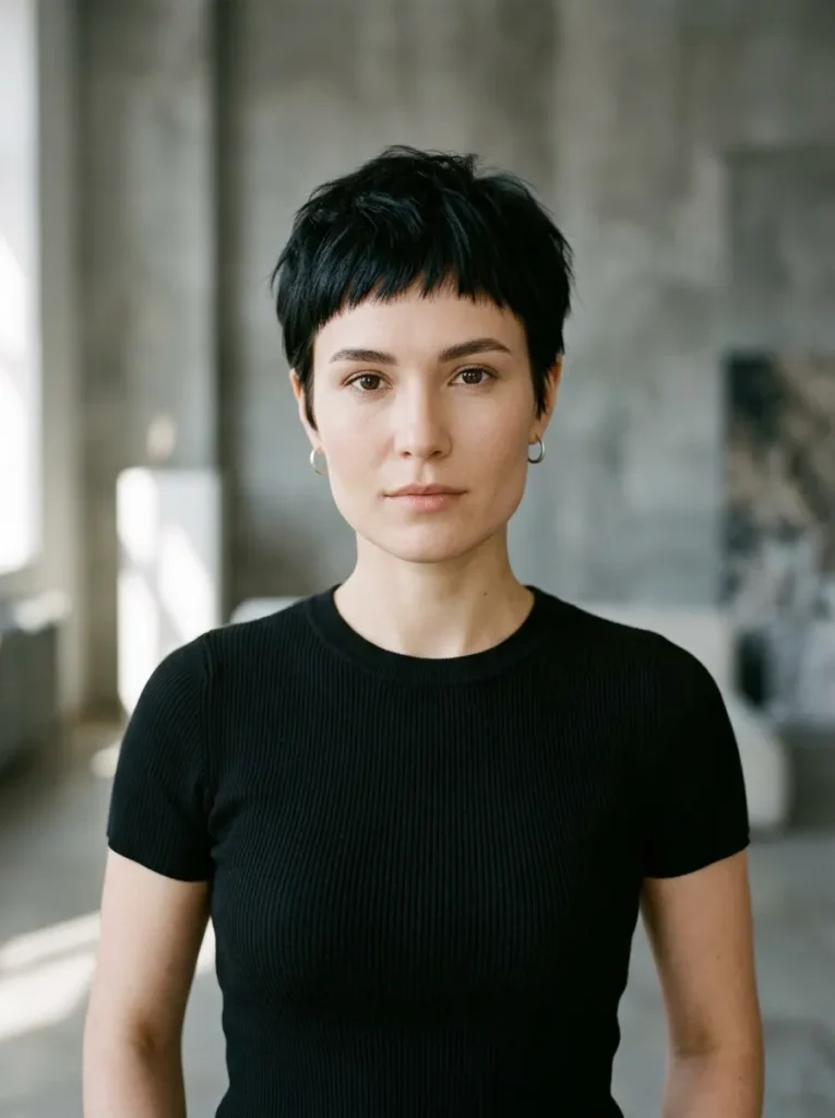  Choppy Pixie With Micro Bangs