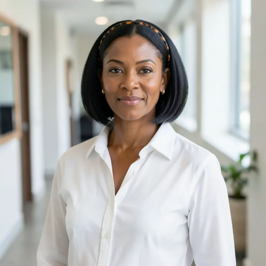 Mini Half-Up Style for Short Hair