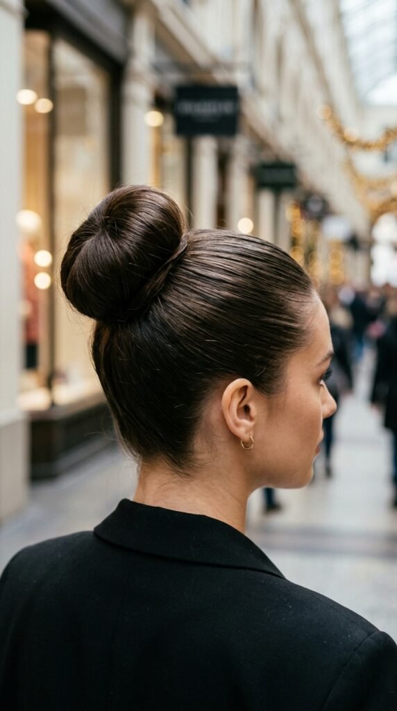 Sleek High Bun for a Polished Look