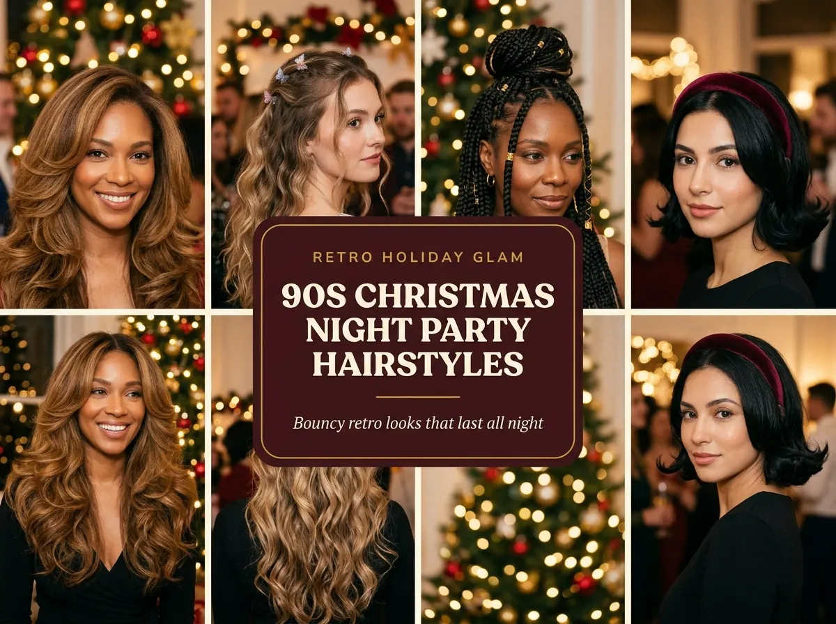 90s Christmas Night Party Hairstyles