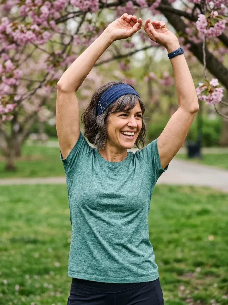 A Short Bob with a Headband and Pinned Bangs