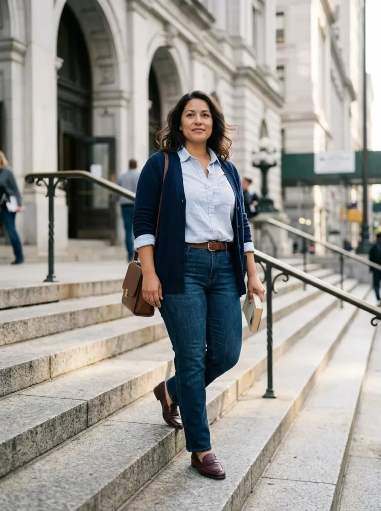 A Suede Jacket With Wide-Leg Denim