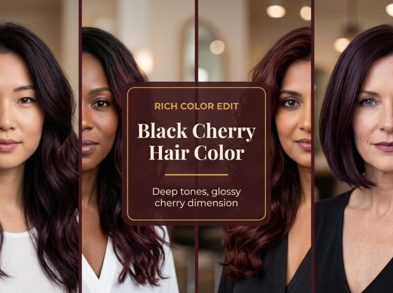 Black Cherry Hair Color Ideas for Rich
