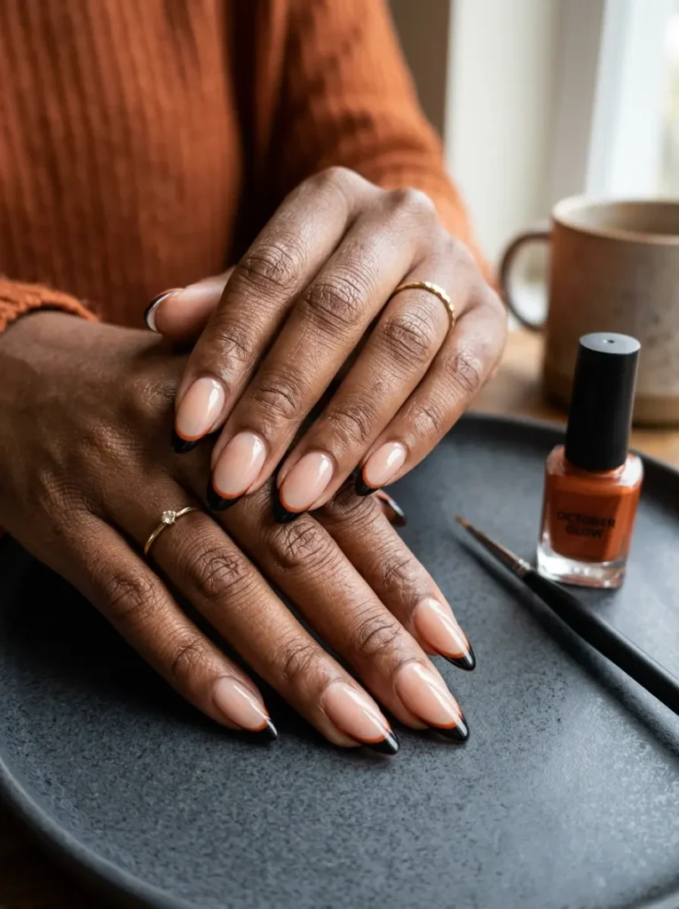 Black and Orange Micro French