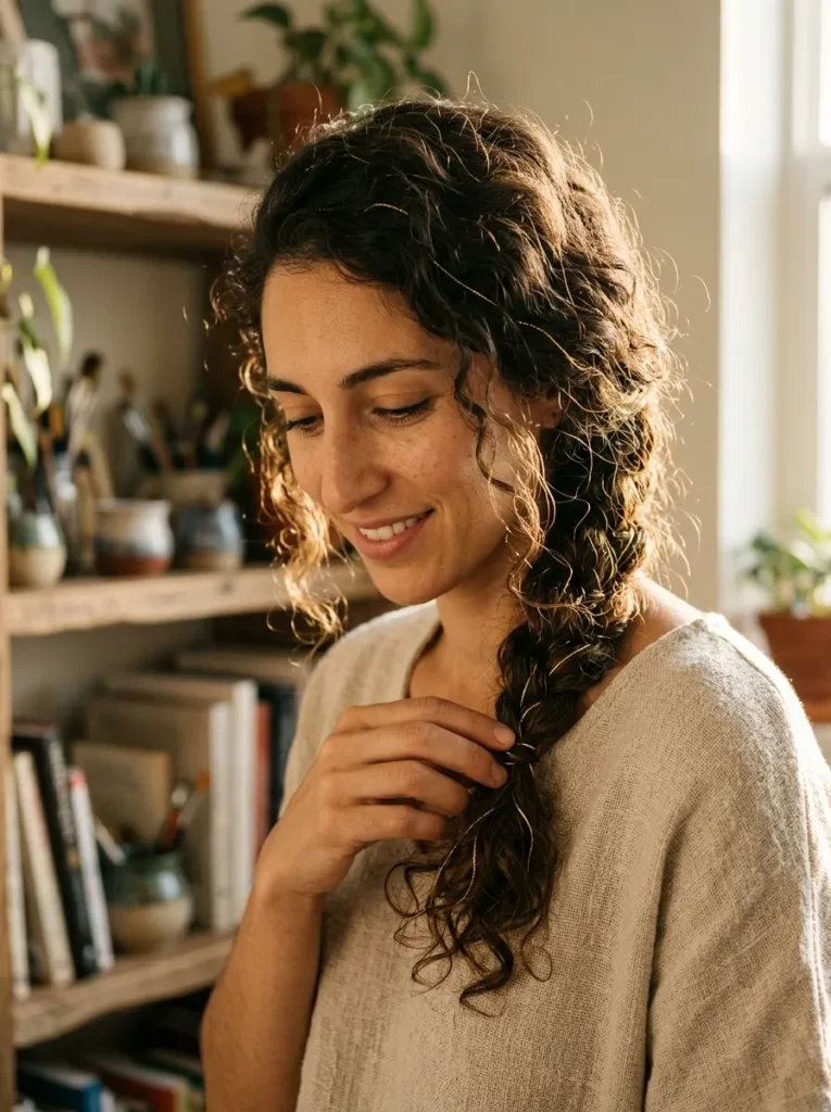 Boho Golden Thread Braid