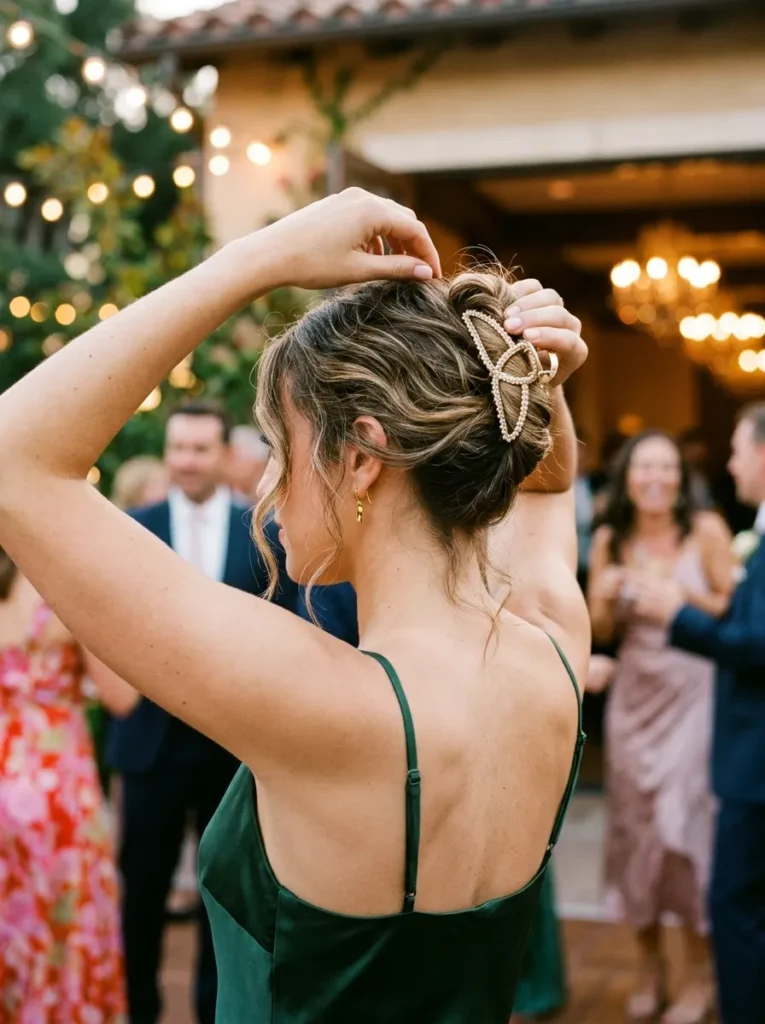 Ceremony-to-Dance-Floor Claw Clip Twist