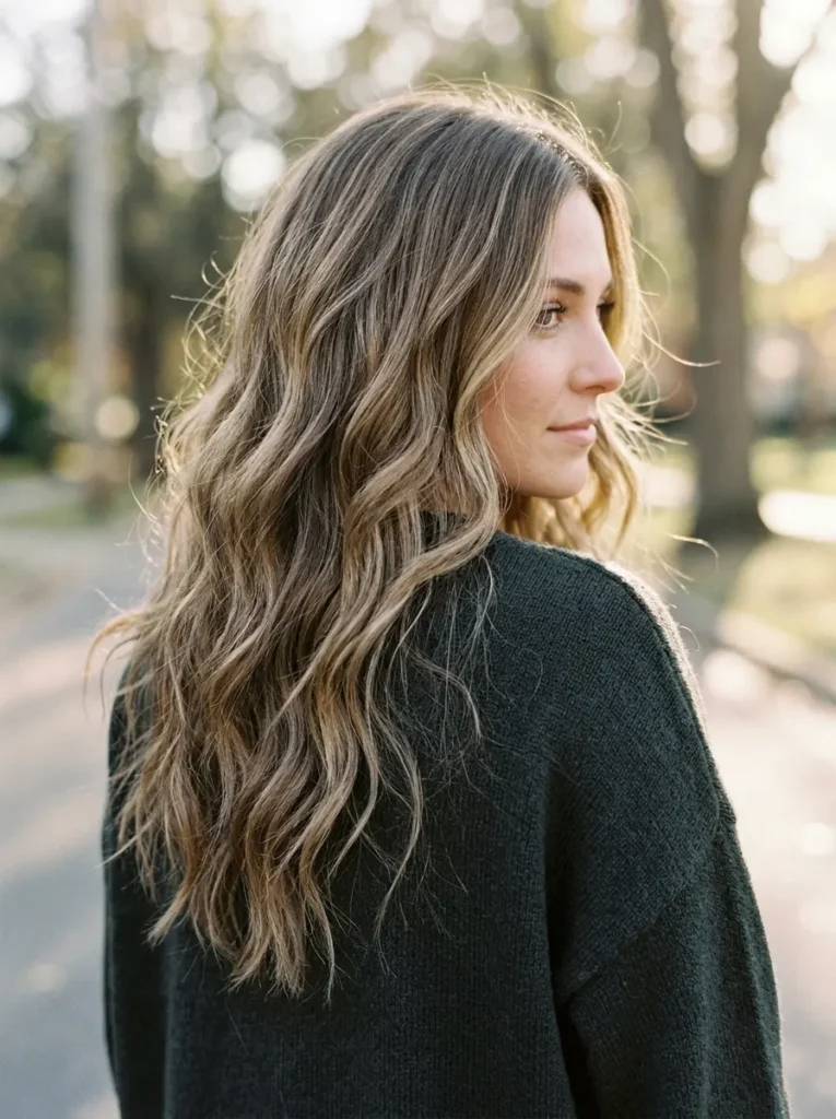 Dark Blonde Dimensional Color with Sandy Lowlights