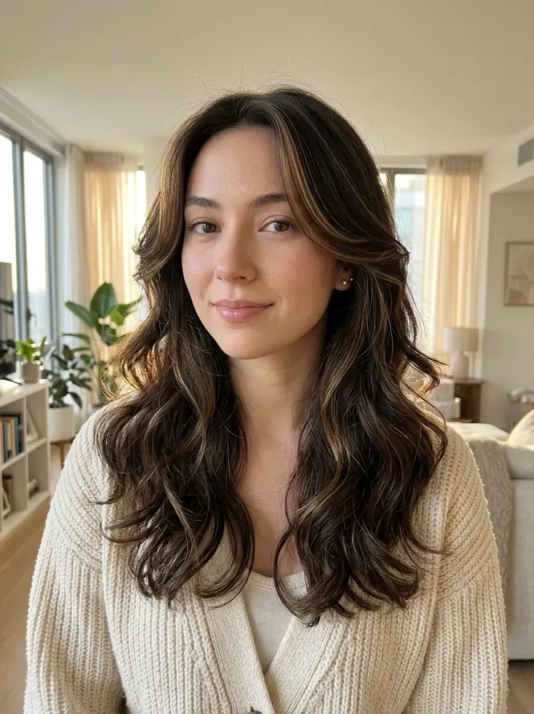 Espresso With Subtle Caramel Face-Framing Pieces