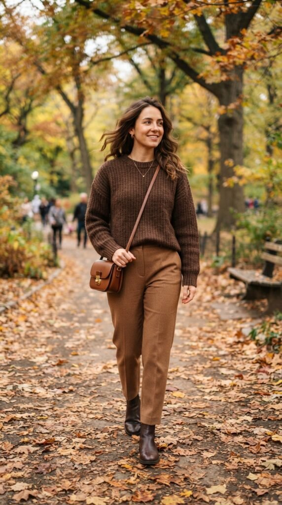 Monochrome Brown Fall Outfit