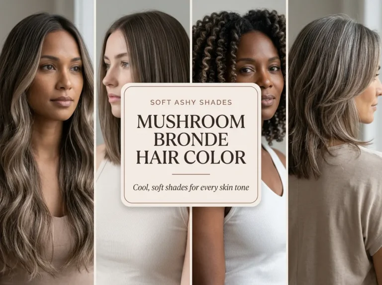 Mushroom Bronde Hair Color Ideas