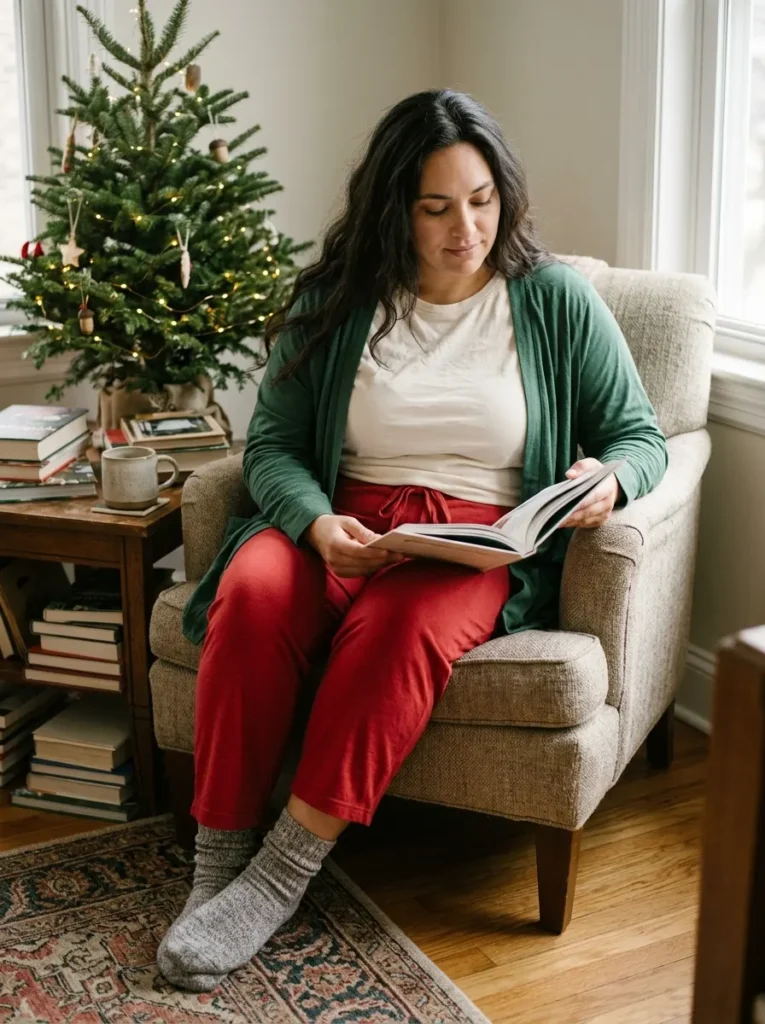 Red-and-Cream Striped Pajamas