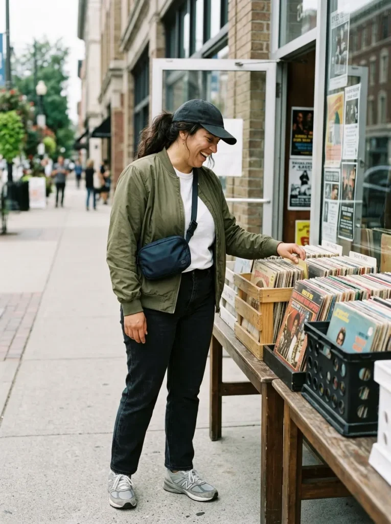 Sporty-Chic With a Bomber Jacket