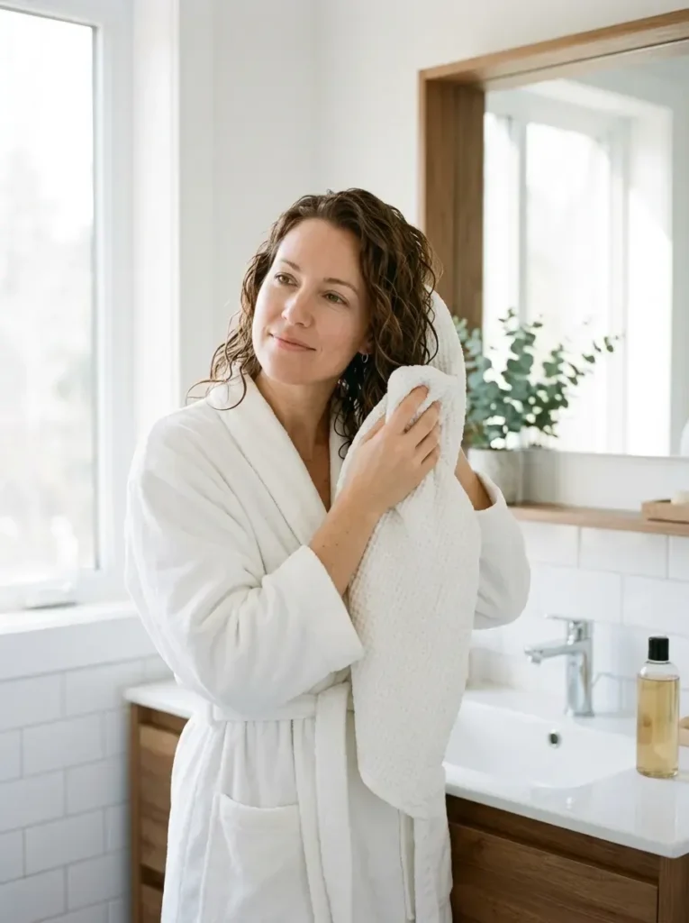 Start With Clean, Towel-Dried Hai