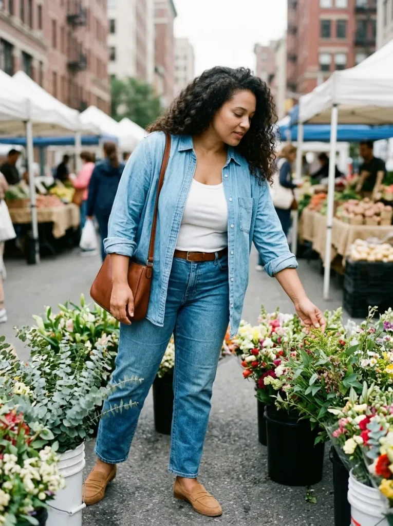 The Denim-on-Denim City Look