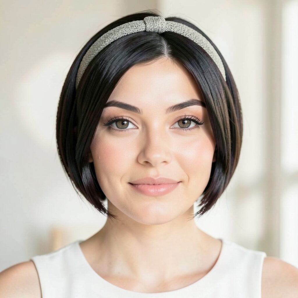 Polished Short Hair With a Headband